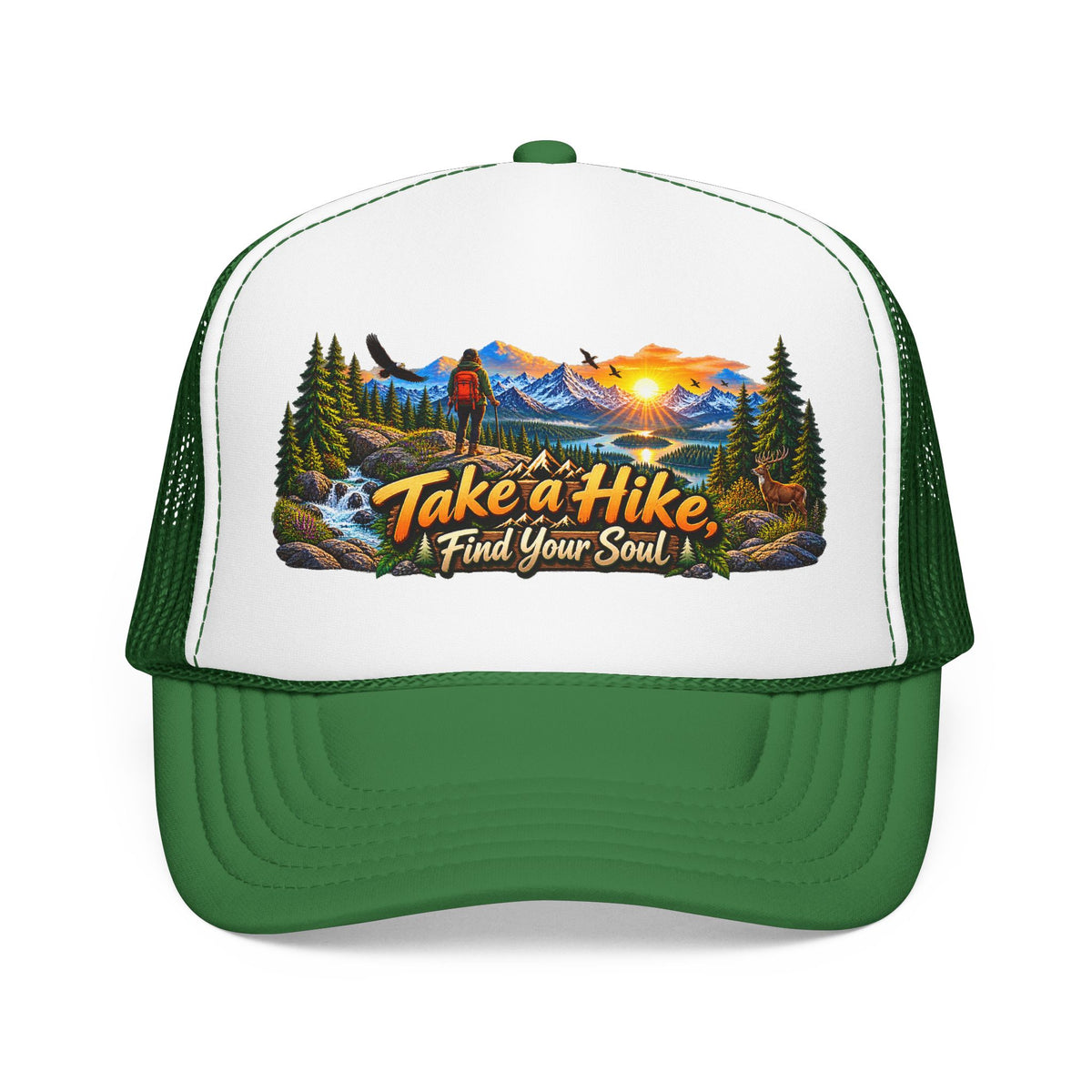 Custom Otto Foam Front Trucker Hat Snapback Mesh Cap