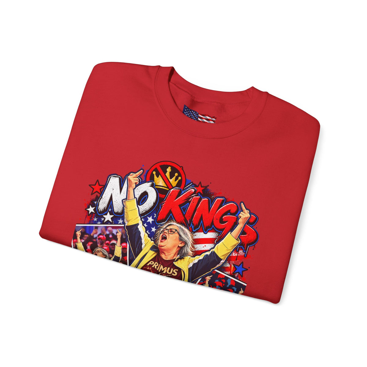 No Kings Just Freedom Sweatshirt — Patriotic Crewneck