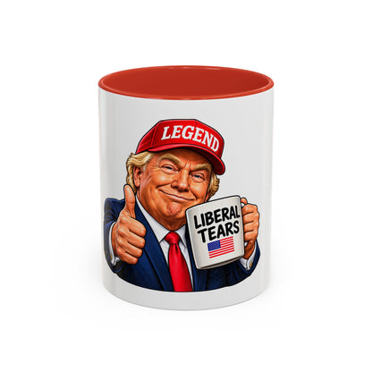 Trump Liberal Tears Ceramic Mug — Political Satire Coffee Cup