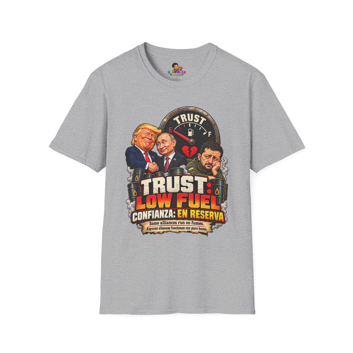 Trust Low Fuel T-Shirt — Political Satire Graphic Tee