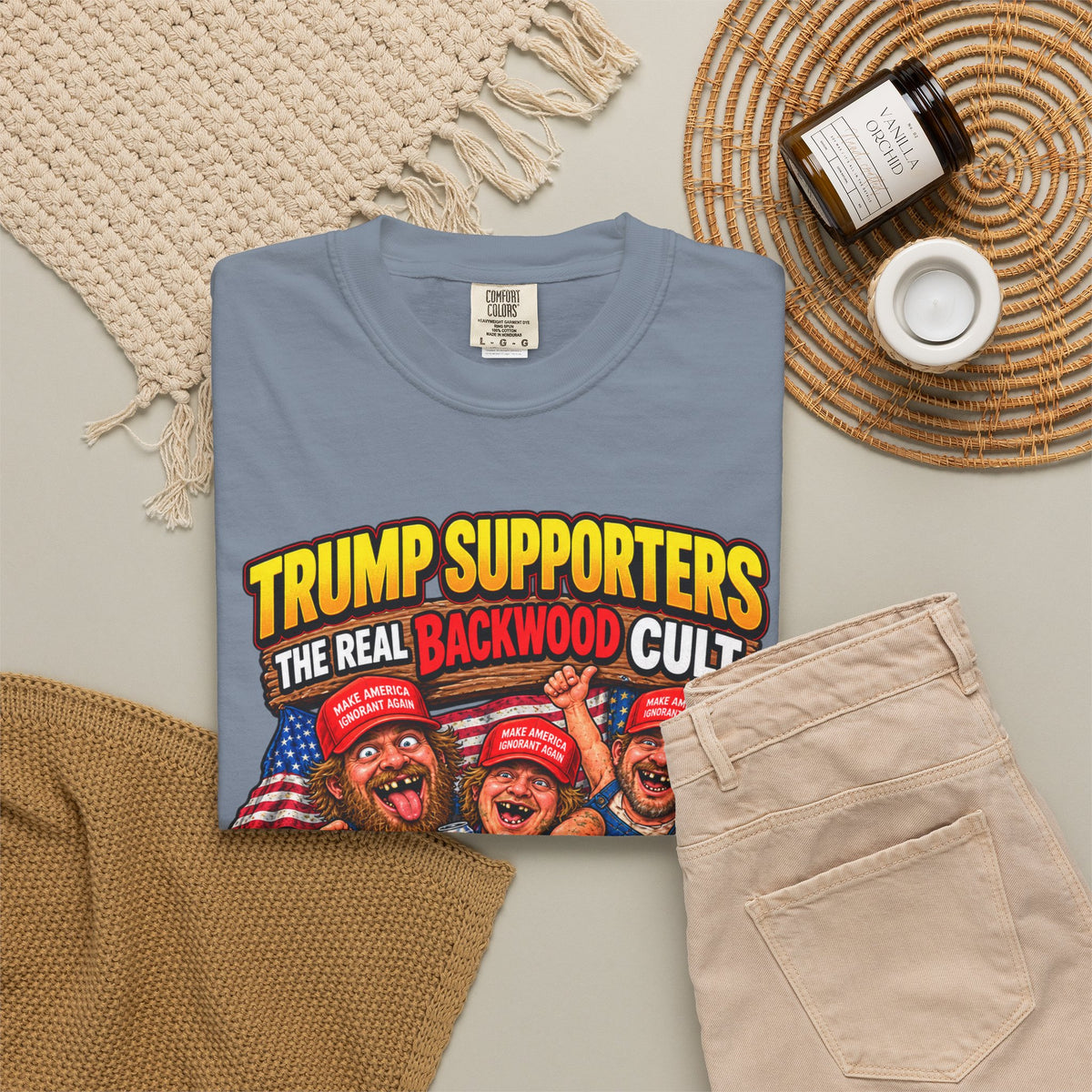 Backwood Cult Anti-Trump T-Shirt — Political Satire Graphic Tee