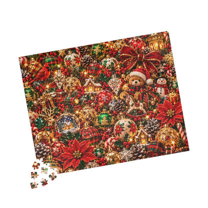 Festive Christmas Ornaments Jigsaw Puzzle for Adults & Kids