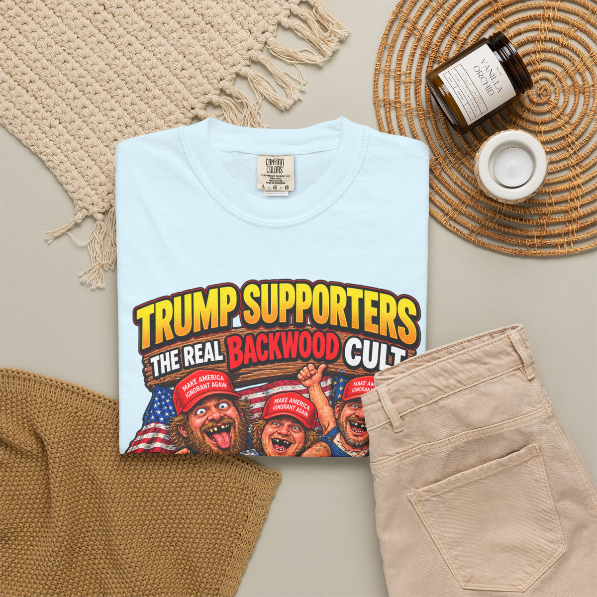 Backwood Cult Anti-Trump T-Shirt — Political Satire Graphic Tee