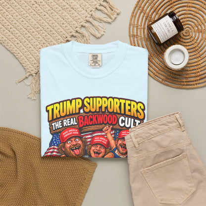 Backwood Cult Anti-Trump T-Shirt — Political Satire Graphic Tee