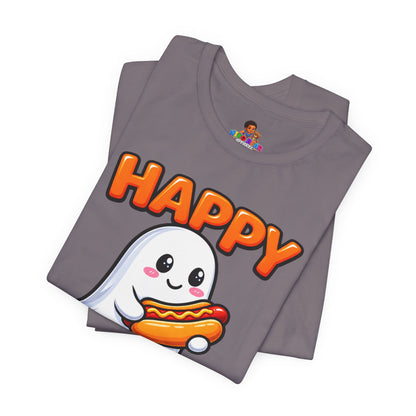 Happy Hallo-Weenie Ghost T-Shirt — Funny Halloween Tee