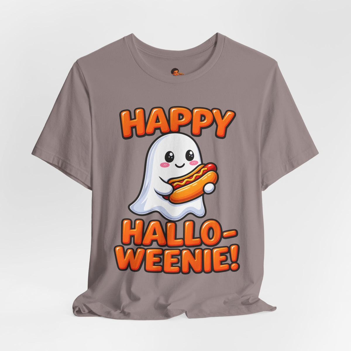 Happy Hallo-Weenie Ghost T-Shirt — Funny Halloween Tee