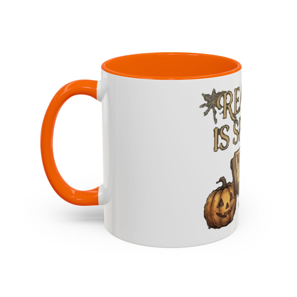 Reading Is Spooky Halloween Accent Mug — 11 & 15 oz