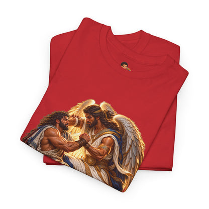 Jacob Wrestling the Angel Genesis 32:28 Christian Graphic Tee