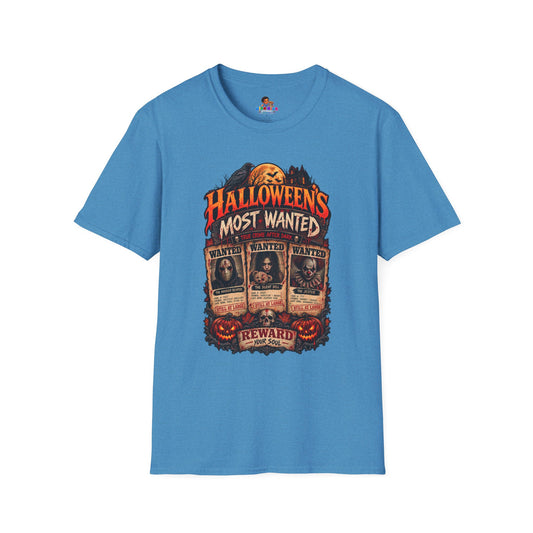 Halloween's Most Wanted T-Shirt — Retro Horror Graphic Tee