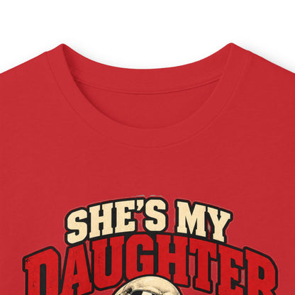 She's My Daughter Skull Graphic Long Sleeve T-Shirt - Protective Dad Shirt