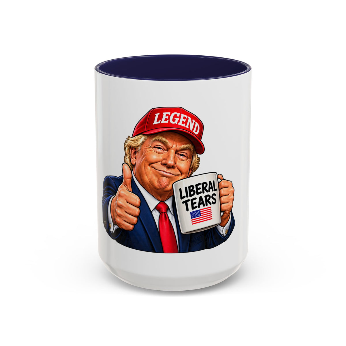 Trump Liberal Tears Ceramic Mug — Political Satire Coffee Cup
