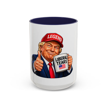 Trump Liberal Tears Ceramic Mug — Political Satire Coffee Cup