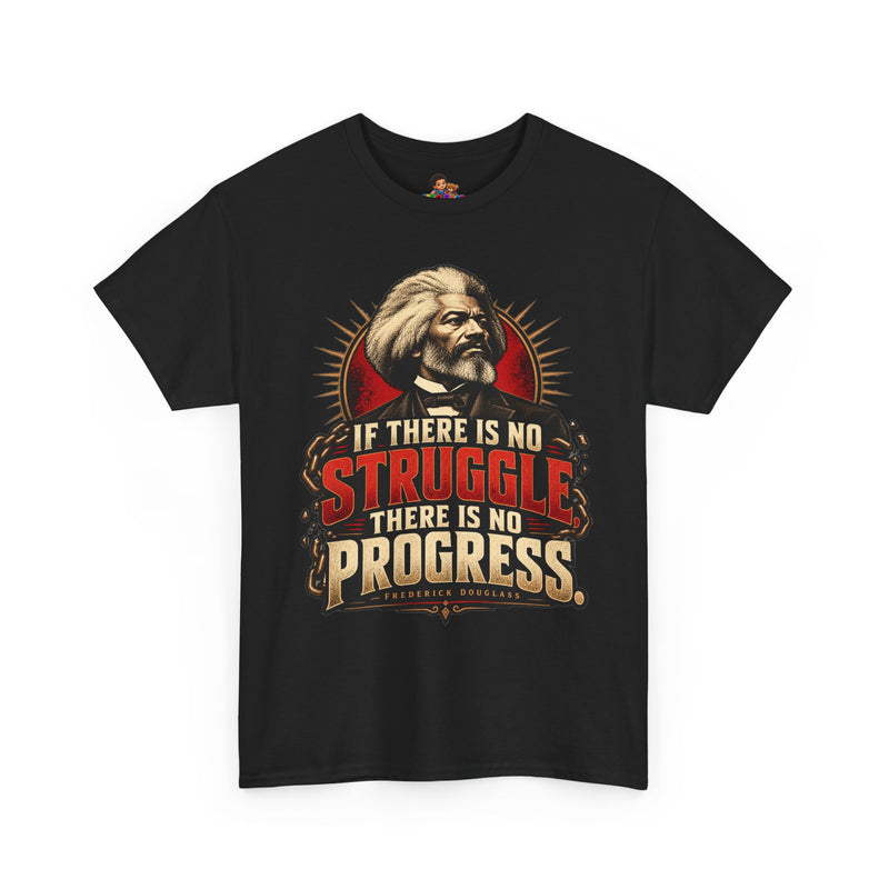 Frederick Douglass Quote Shirt No Struggle No Progress Black History Graphic Tee