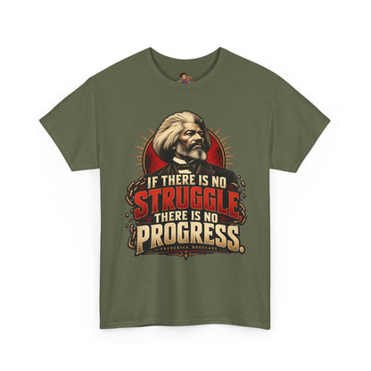 Frederick Douglass Quote Shirt No Struggle No Progress Black History Graphic Tee