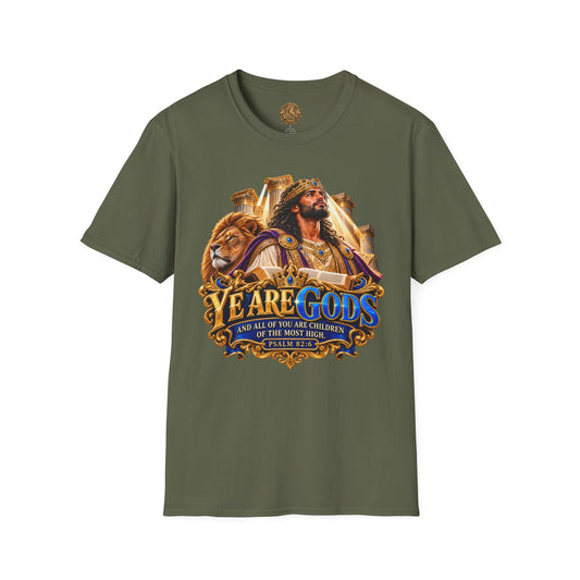 Ye Are Gods Psalm 82:6 T-Shirt, Children of the Most High Graphic Faith Tee