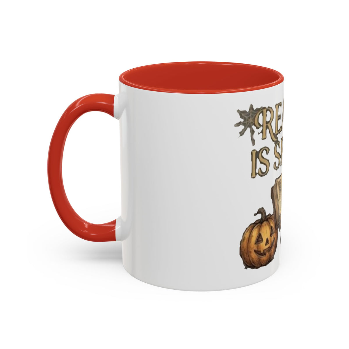 Reading Is Spooky Halloween Accent Mug — 11 & 15 oz