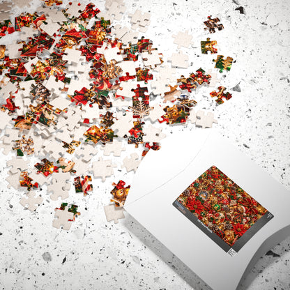 Festive Christmas Ornaments Jigsaw Puzzle for Adults & Kids