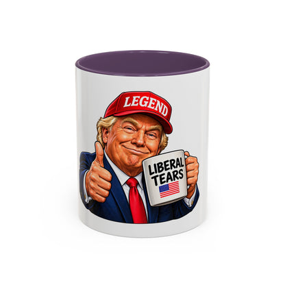 Trump Liberal Tears Ceramic Mug — Political Satire Coffee Cup