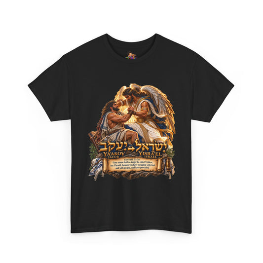 Jacob Wrestling the Angel Genesis 32:28 Christian Graphic Tee