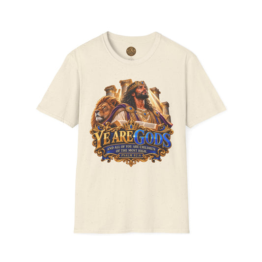Ye Are Gods Psalm 82:6 T-Shirt, Children of the Most High Graphic Faith Tee