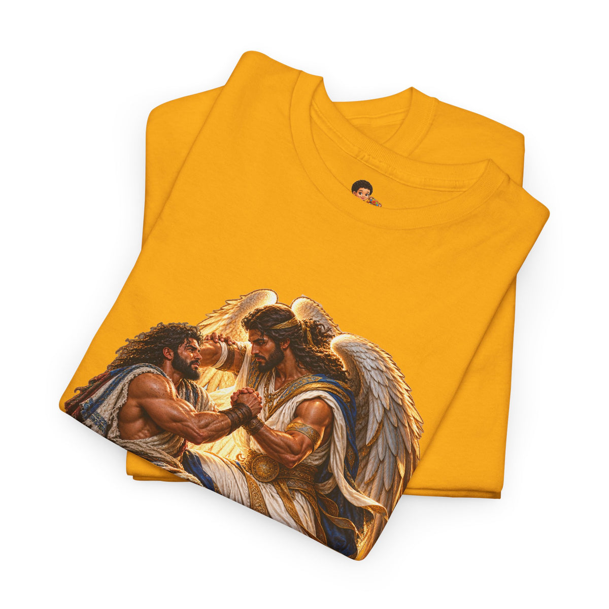 Jacob Wrestling the Angel Genesis 32:28 Christian Graphic Tee