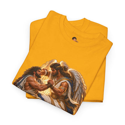 Jacob Wrestling the Angel Genesis 32:28 Christian Graphic Tee