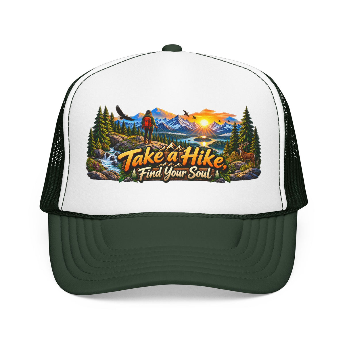 Custom Otto Foam Front Trucker Hat Snapback Mesh Cap