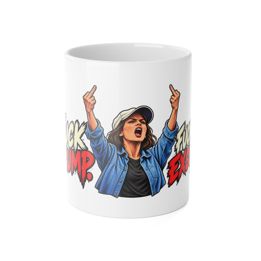 Fuck Trump Fuck the Excuses Coffee Mug | Political Satire 11oz Ceramic Mug