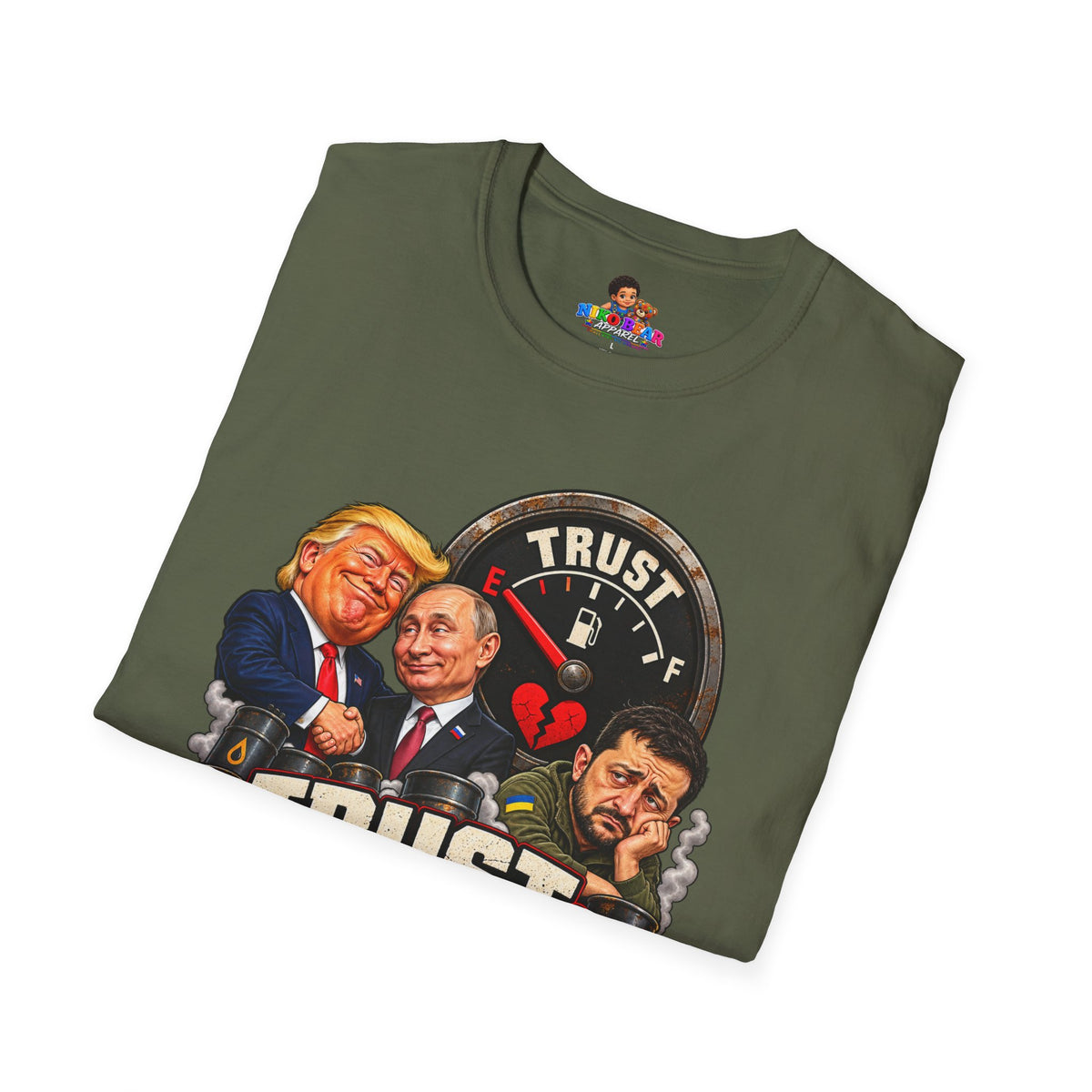 Trust Low Fuel T-Shirt — Political Satire Graphic Tee