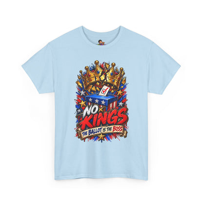 Midterms No Kings T-Shirt — Unisex Heavy Cotton Graphic Tee