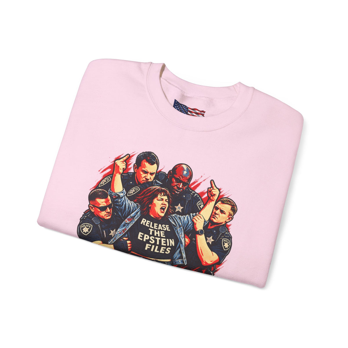 Release the Epstein Files Sweatshirt — Punched Not Silenced