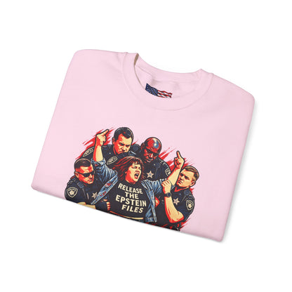 Release the Epstein Files Sweatshirt — Punched Not Silenced