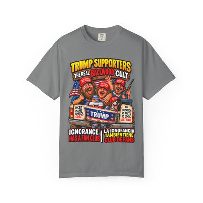 Backwood Cult Anti-Trump T-Shirt — Political Satire Graphic Tee