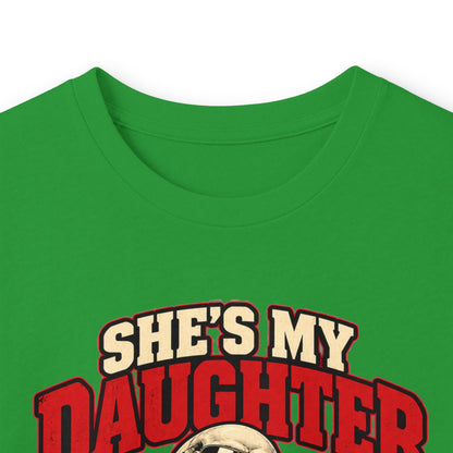 She's My Daughter Skull Graphic Long Sleeve T-Shirt - Protective Dad Shirt