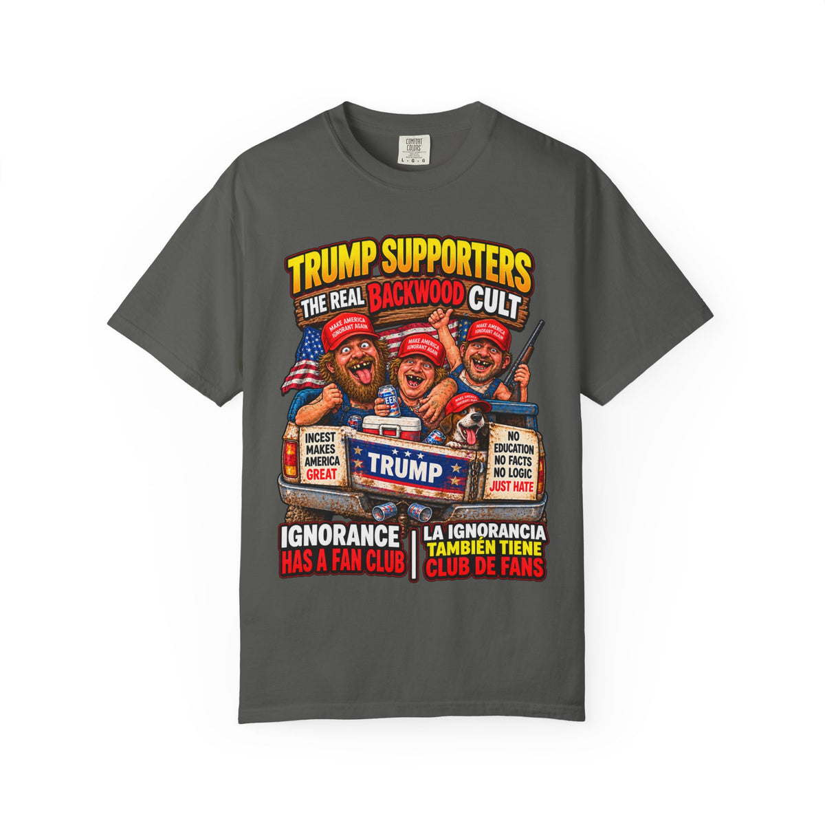 Backwood Cult Anti-Trump T-Shirt — Political Satire Graphic Tee