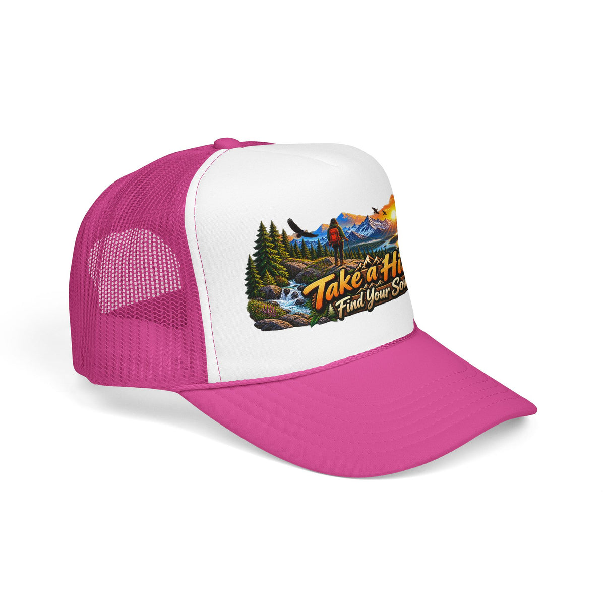 Custom Otto Foam Front Trucker Hat Snapback Mesh Cap
