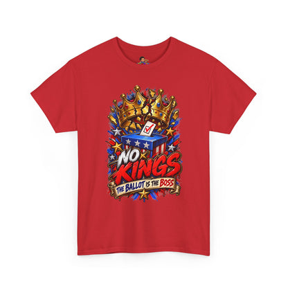 Midterms No Kings T-Shirt — Unisex Heavy Cotton Graphic Tee