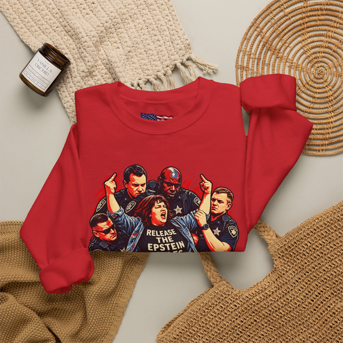 Release the Epstein Files Sweatshirt — Punched Not Silenced