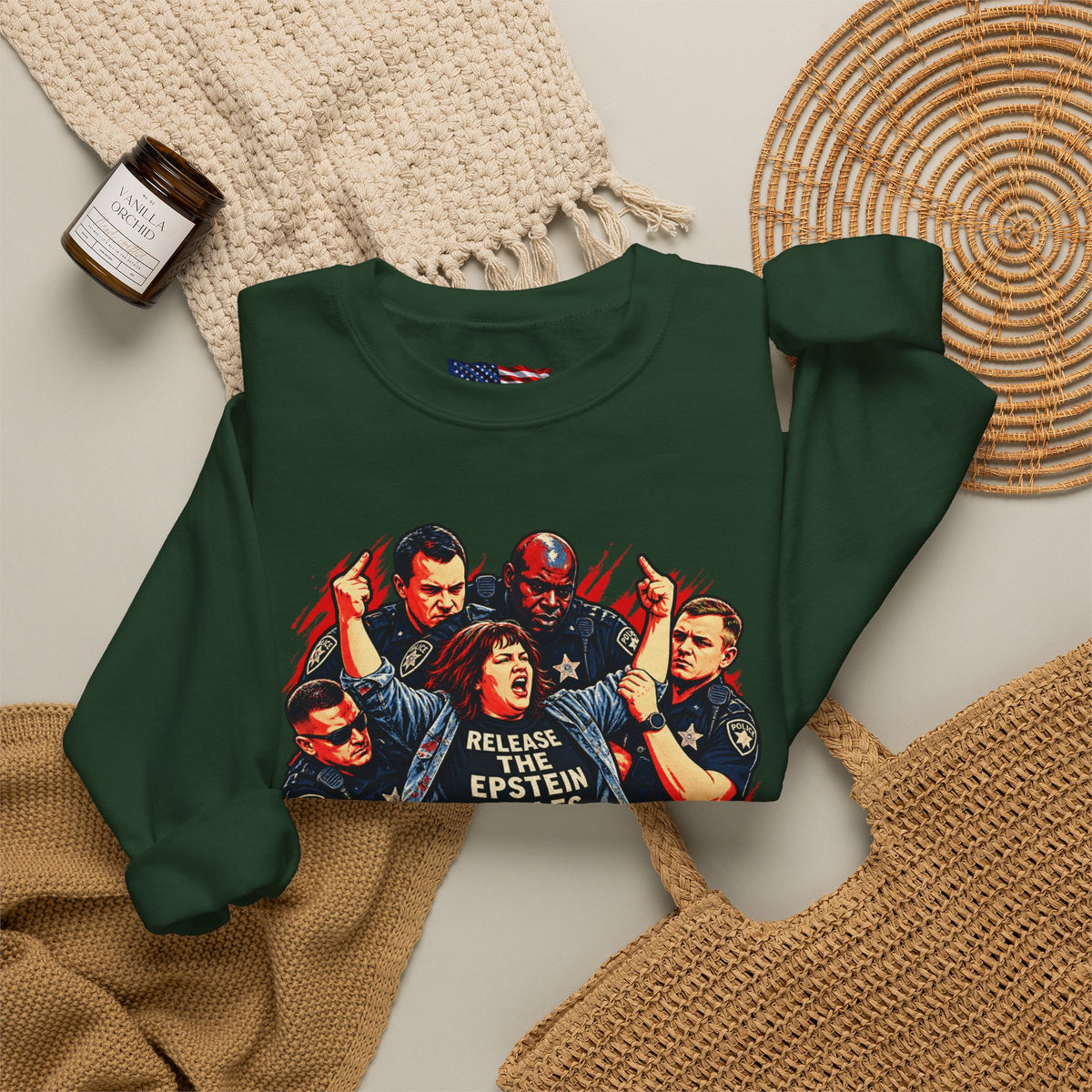 Release the Epstein Files Sweatshirt — Punched Not Silenced