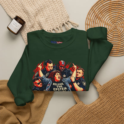 Release the Epstein Files Sweatshirt — Punched Not Silenced