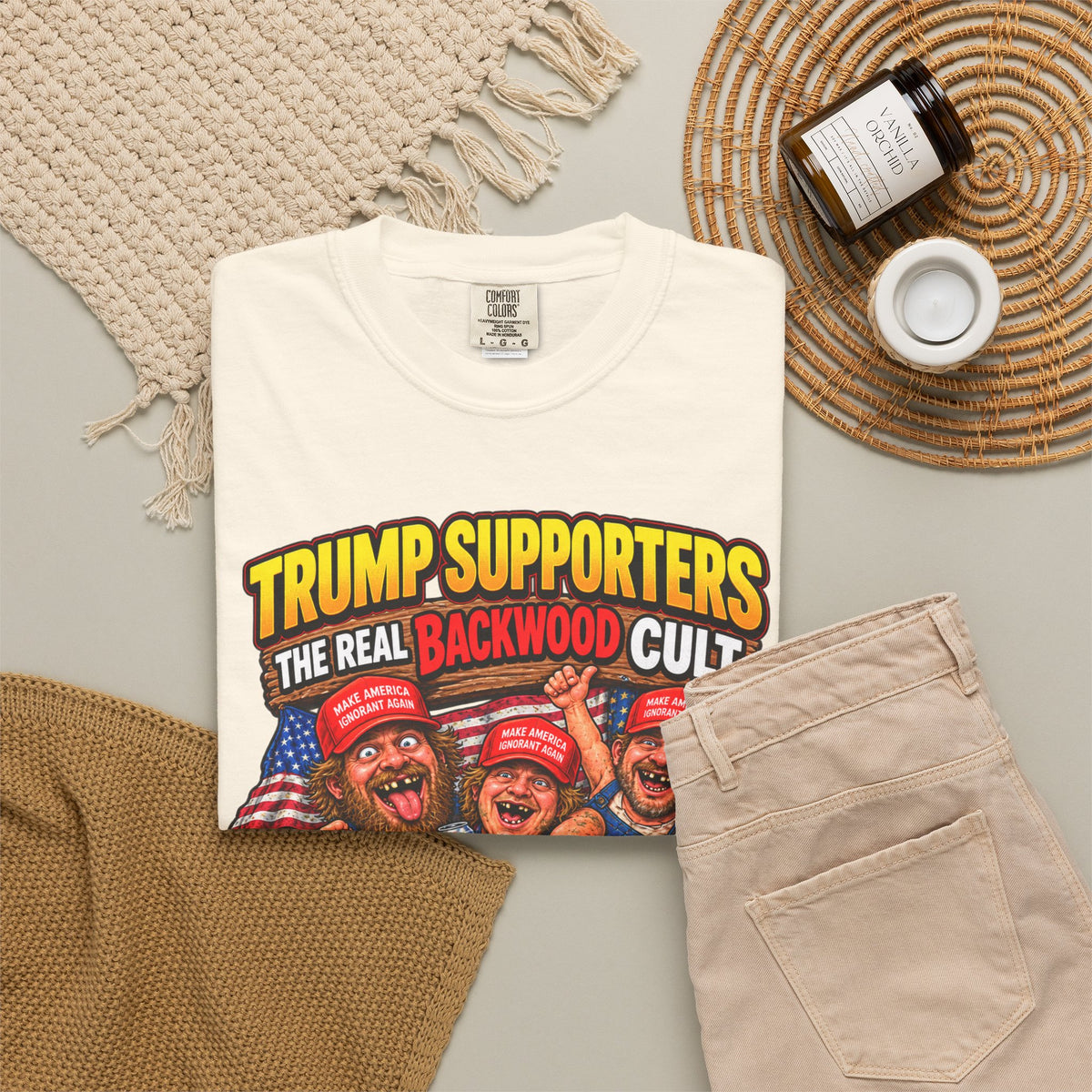 Backwood Cult Anti-Trump T-Shirt — Political Satire Graphic Tee