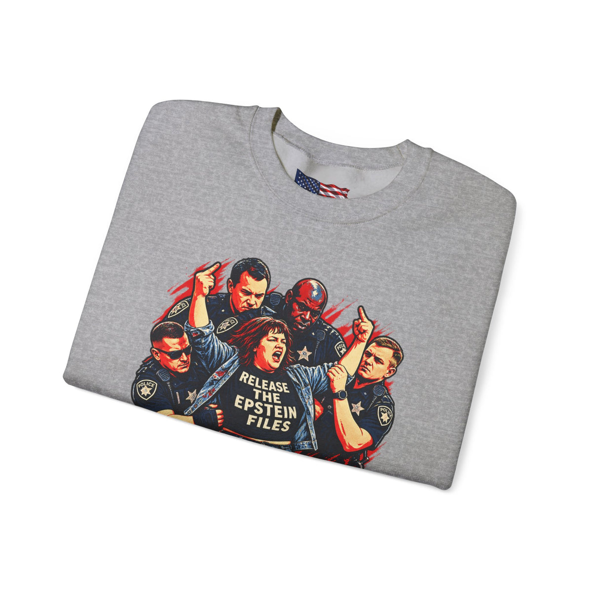 Release the Epstein Files Sweatshirt — Punched Not Silenced