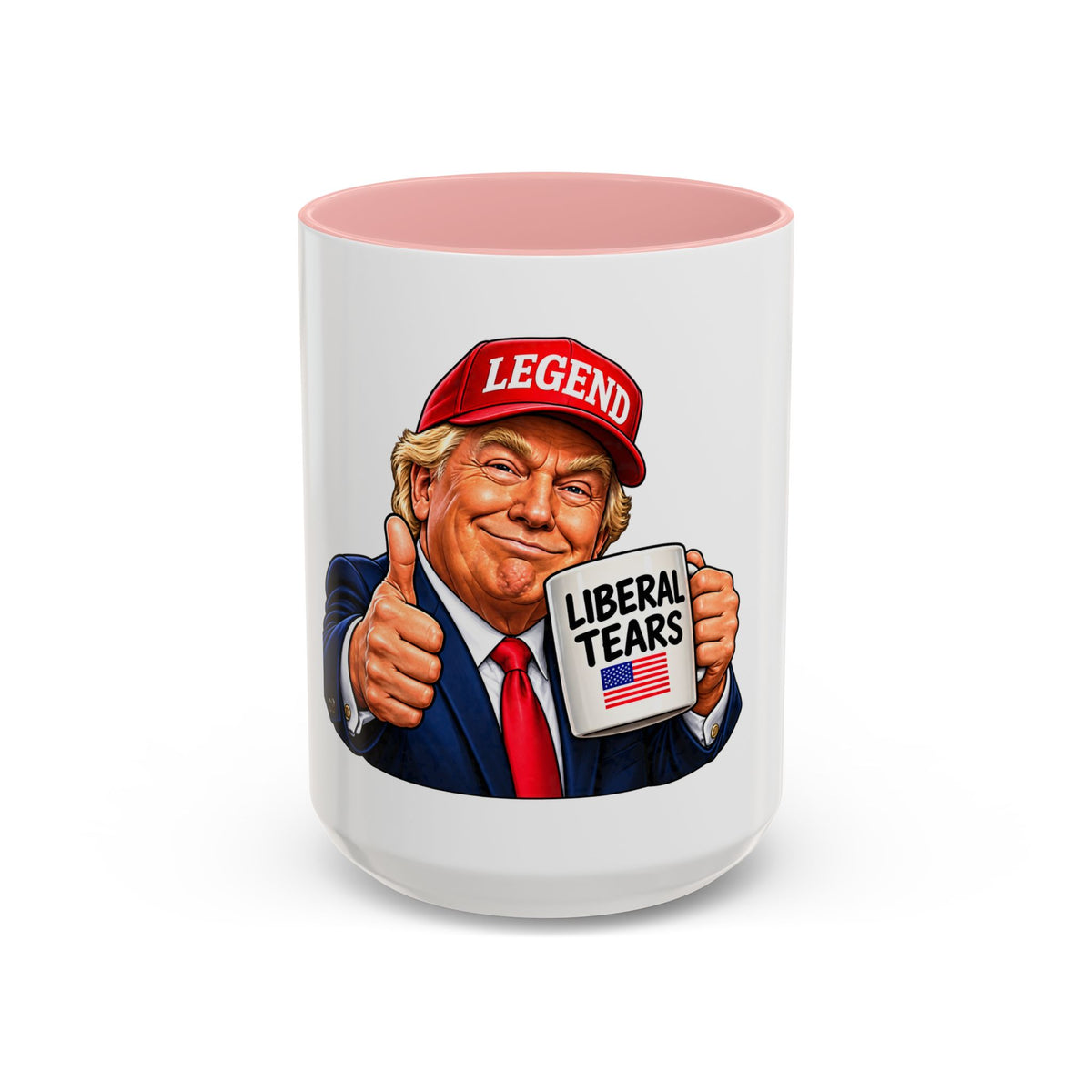 Trump Liberal Tears Ceramic Mug — Political Satire Coffee Cup