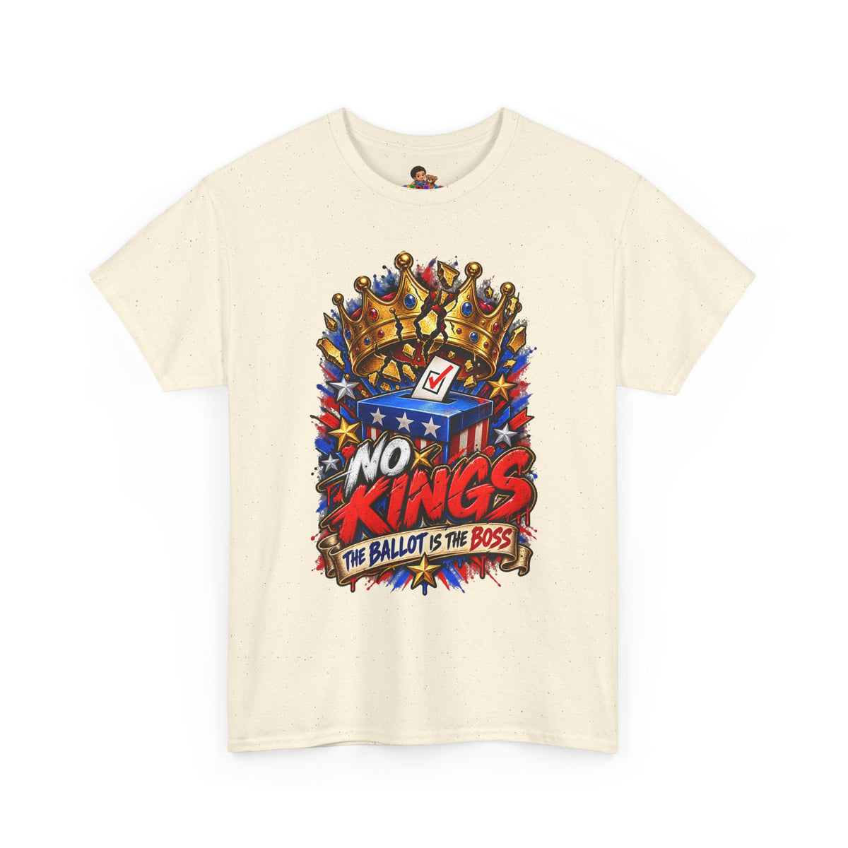 Midterms No Kings T-Shirt — Unisex Heavy Cotton Graphic Tee
