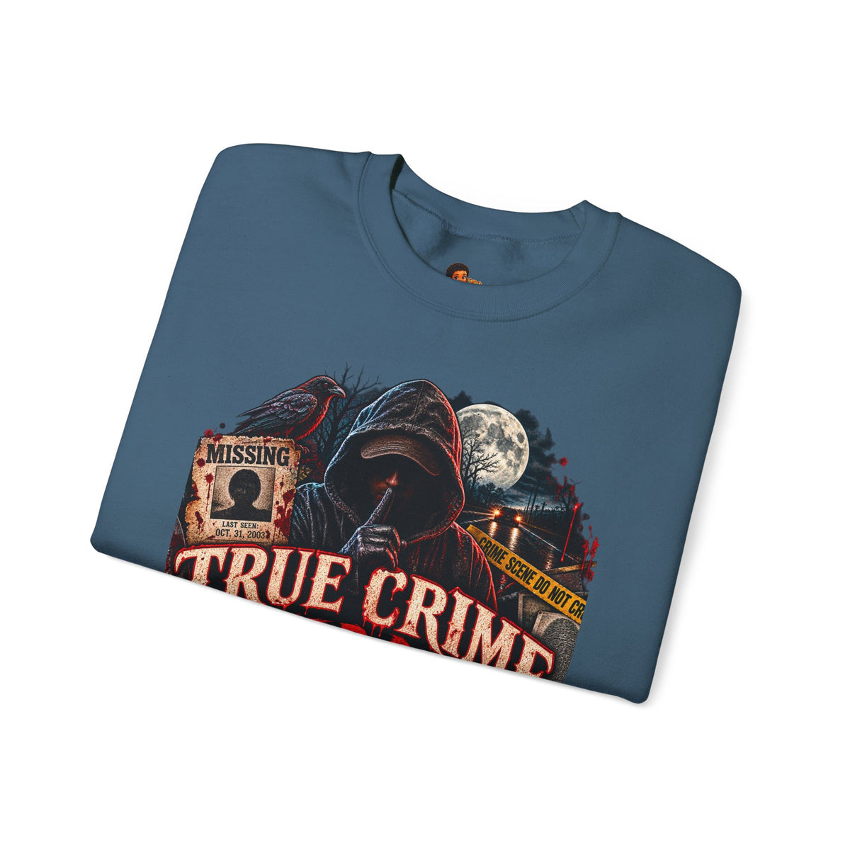 True Crime After Dark Sweatshirt — Halloween Crewneck