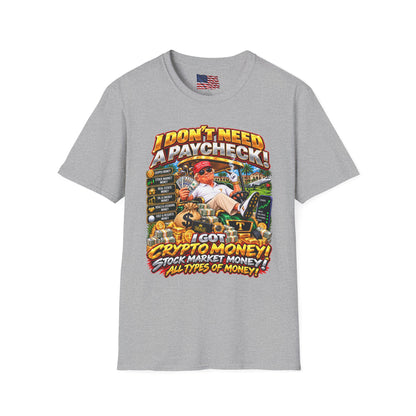 Trump Crypto Money T-Shirt — Funny Political Graphic Tee