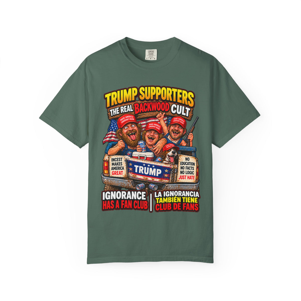 Backwood Cult Anti-Trump T-Shirt — Political Satire Graphic Tee