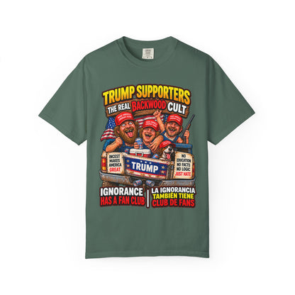 Backwood Cult Anti-Trump T-Shirt — Political Satire Graphic Tee
