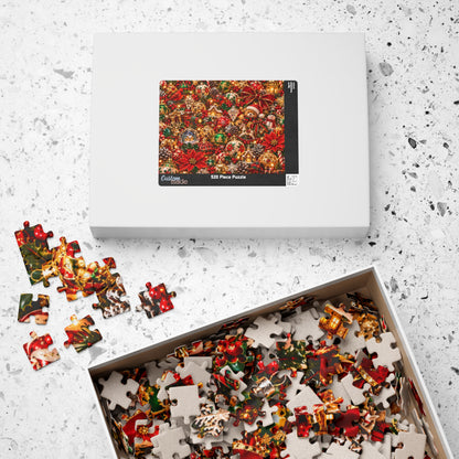 Festive Christmas Ornaments Jigsaw Puzzle for Adults & Kids
