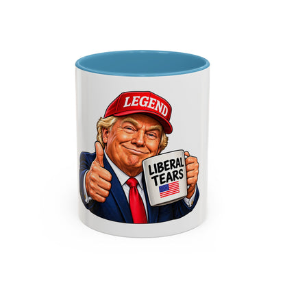 Trump Liberal Tears Ceramic Mug — Political Satire Coffee Cup